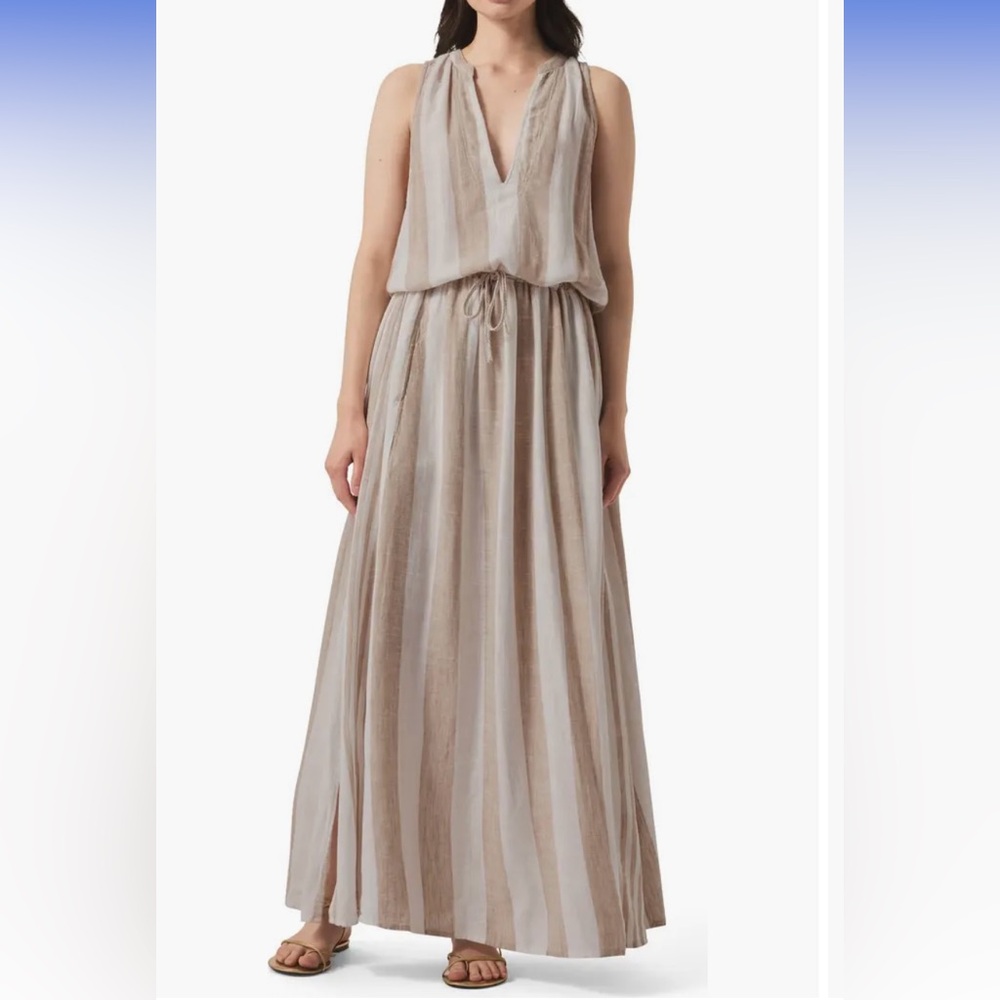 Splendid Lennon Stripe Sleeveless Maxi Dress